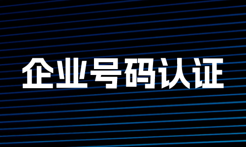 固话号码认证